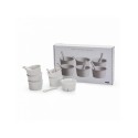 SELETTI Estetico Quotidiano set 6 porcelain ice cream bowl and spoon