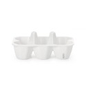 SELETTI Estetico Quotidiano porcelain egg holder and cracker holder