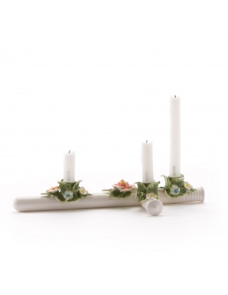 SELETTI ceramic flower candle holder flower attitude - the spontoon