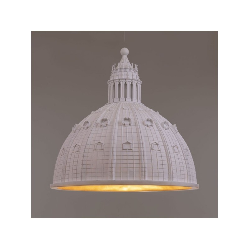 SELETTI Cupolone resin ceiling lamp - white