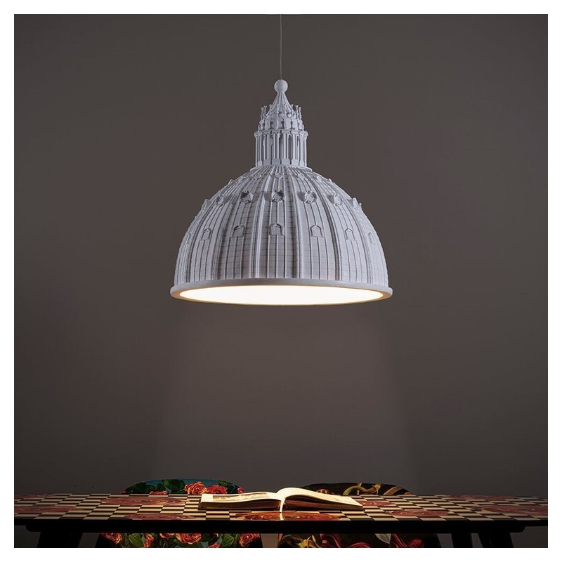 SELETTI Cupolone resin ceiling lamp - white