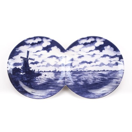 SELETTI multidish-double plate in porcelain