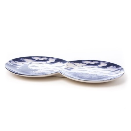 SELETTI multidish-double plate in porcelain