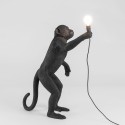 SELETTI The Monkey Lamp Standing Black - Outdoor