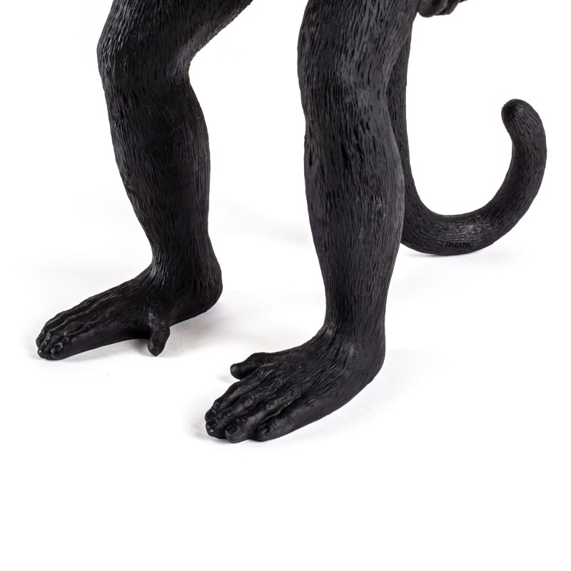 SELETTI The Monkey Lamp Standing Black - Outdoor