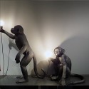 SELETTI The Monkey Lamp Sitting - Outdoor