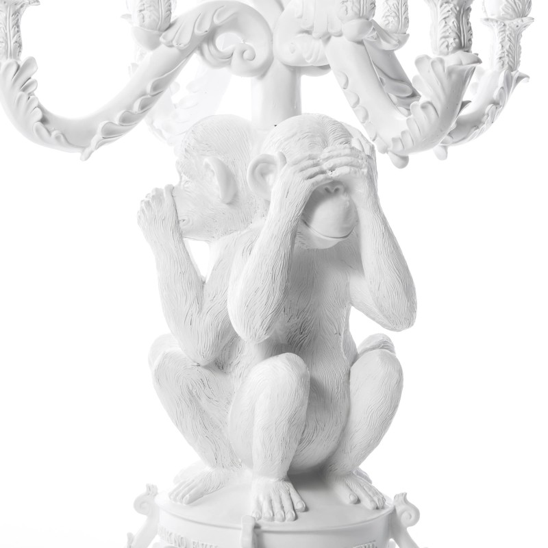 SELETTI Burlesque Chandelier - Three Monkeys Hear, See and Speak No Evil