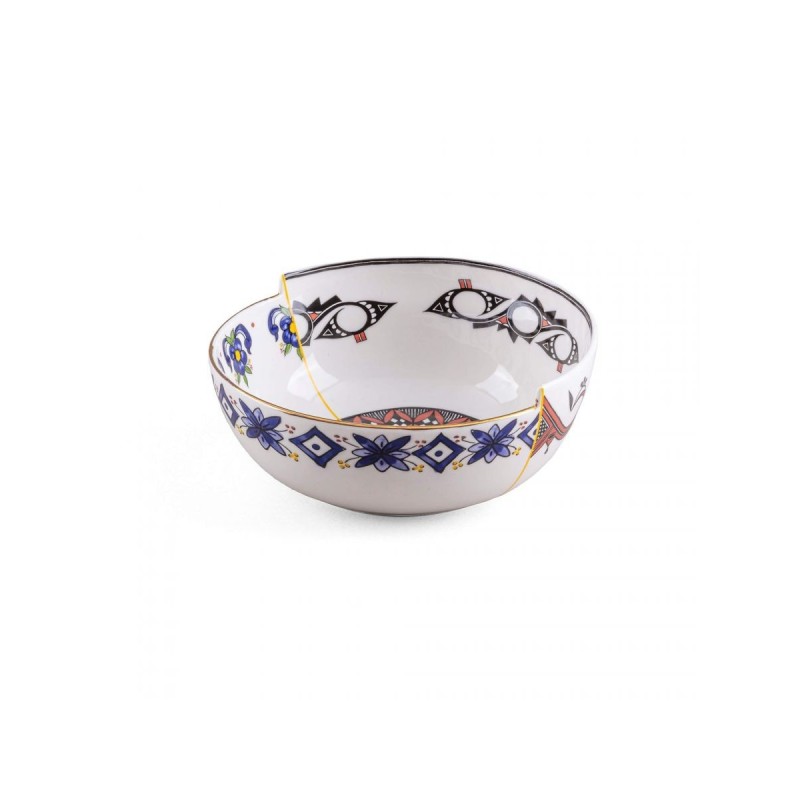 SELETTI Hybrid Porcelain Bowl - Tiwanaku