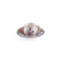 SELETTI Hybrid Porcelain coffee cup + plate  - Djenne