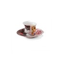 SELETTI Hybrid Porcelain coffee cup + plate  - Sagala
