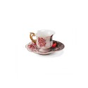 SELETTI Hybrid Porcelain coffee cup + plate  - Sagala