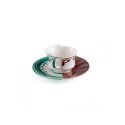 SELETTI Hybrid Porcelain coffee cup + plate  - Chuchuito