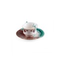 SELETTI Hybrid Porcelain coffee cup + plate  - Chuchuito