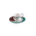SELETTI Hybrid Porcelain coffee cup + plate  - Chuchuito