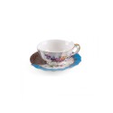 SELETTI Hybrid Porcelain tea cup + plate  - Kerma