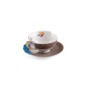 SELETTI Hybrid Porcelain tea cup + plate  - Kerma