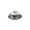 SELETTI Hybrid Porcelain tea cup + plate  - Kerma