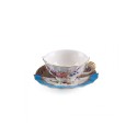 SELETTI Hybrid Porcelain tea cup + plate  - Kerma