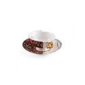 SELETTI Hybrid Porcelain tea cup + plate  - Kannauj