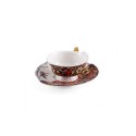 SELETTI Hybrid Porcelain tea cup + plate  - Kannauj