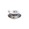 SELETTI Hybrid Porcelain tea cup + plate  - Aspero