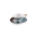SELETTI Hybrid Porcelain tea cup + plate  - Aspero