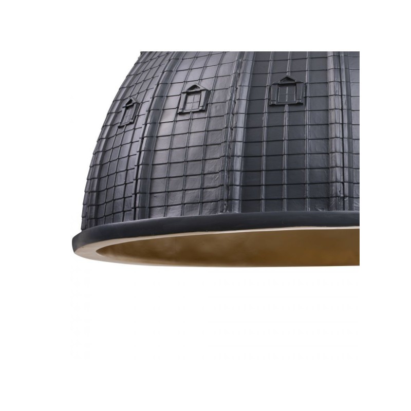 SELETTI Cupolone Quarantacinque resin ceiling lamp - grey