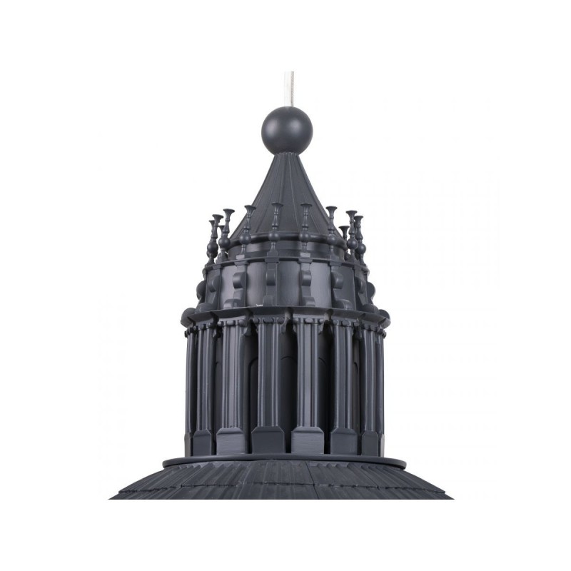 SELETTI Cupolone Quarantacinque resin ceiling lamp - grey