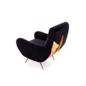 SELETTI Toiletpaper Armchair  - Tongue Black