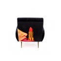 SELETTI Toiletpaper Armchair  - Tongue Black