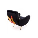 SELETTI Toiletpaper Armchair  - Tongue Black