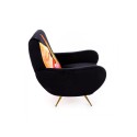 SELETTI Toiletpaper Armchair  - Tongue Black