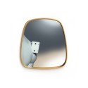 SELETTI Toiletpaper mirror with golden frame - two of spades