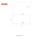 Nemo Spigolo Verticale Pendant Lamp - Black - Outlet