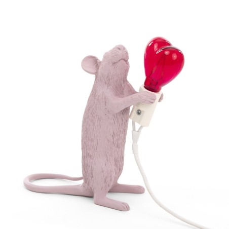 SELETTI Mouse Lamp Standing Love Edition