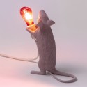 SELETTI Mouse Lamp Standing Love Edition